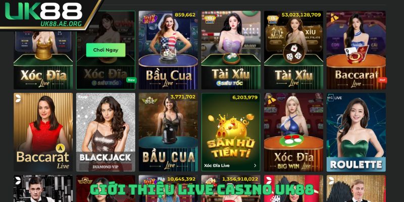 Giới thiệu Live Casino UK88